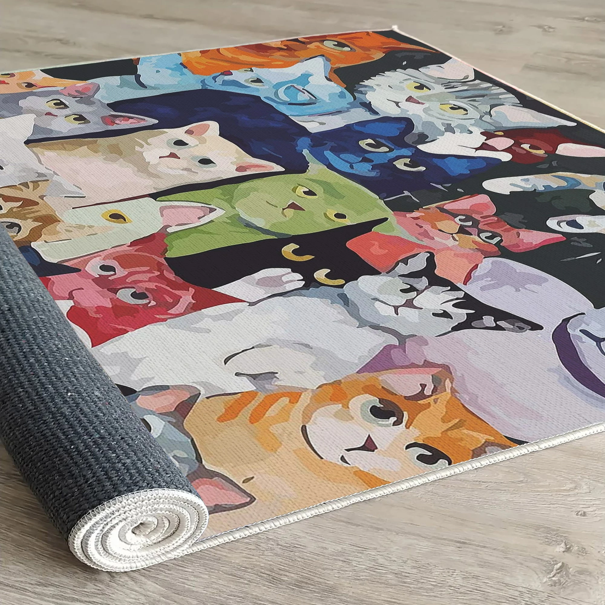 Qilim me mace, shumëngjyrësh, 100x200cm, Woopamuk238