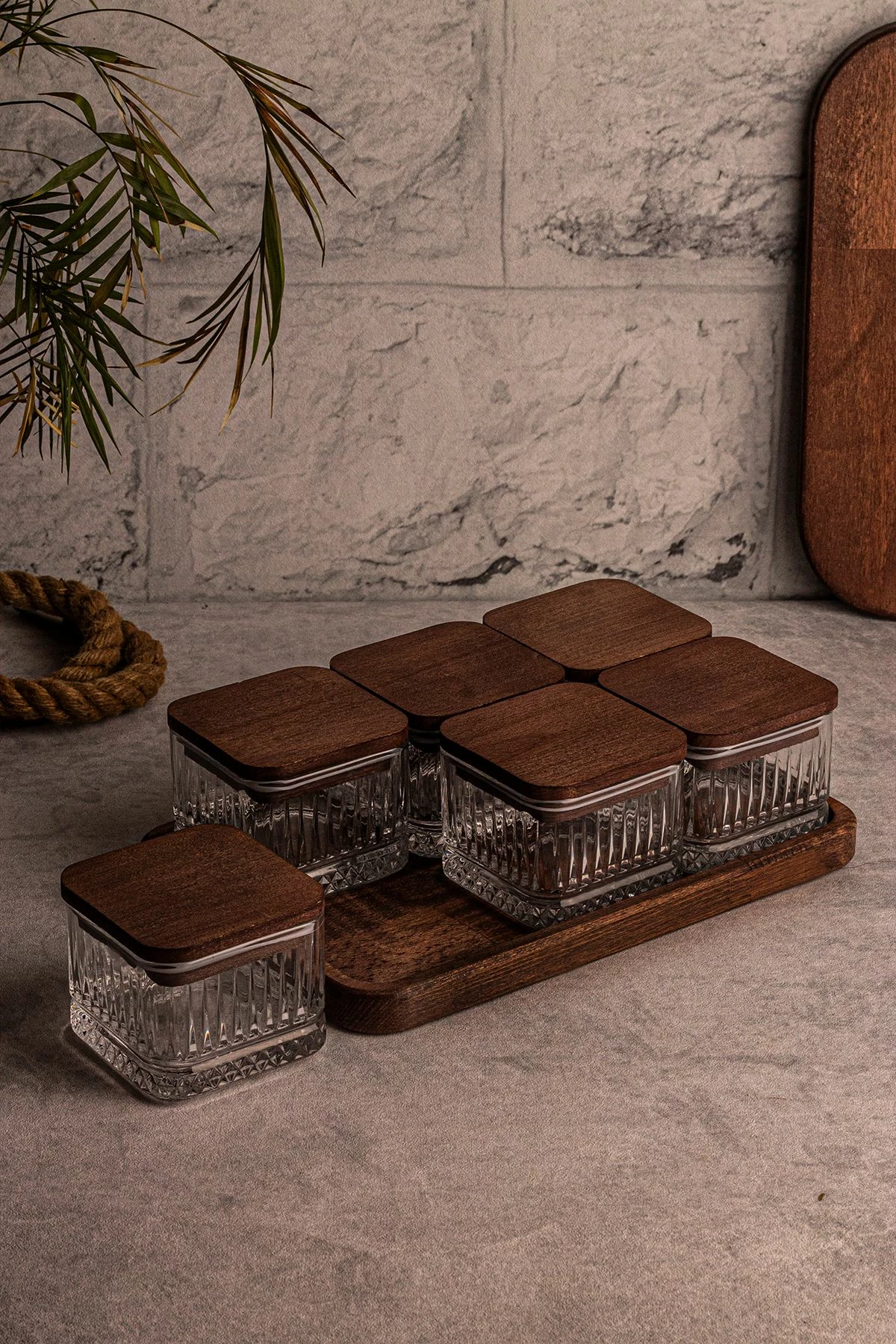 Set pjatash qelqi (13 copë), Hermia Concept, Bella Kare 6