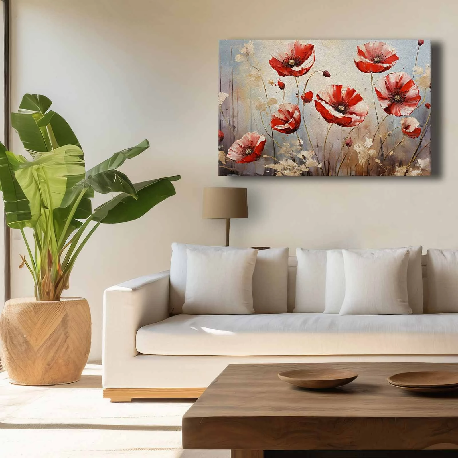 Pikturë dekorative në kanavacë, shumëngjyrëshe, 45x70cm, Wallity 4570softc-006