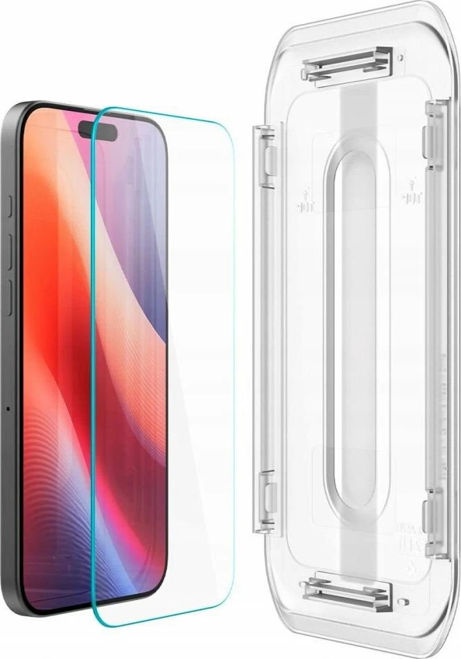 Xham i kalitur mbrojtës Spigen Glass tR EZ Fit Pro HD AGL10097 për iPhone 16 Pro/17/17 Pro, 9H, 2.5D, 1 copë, transparent