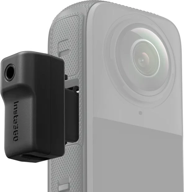 Adapter mikrofoni Insta360 X4, plastikë, i zi