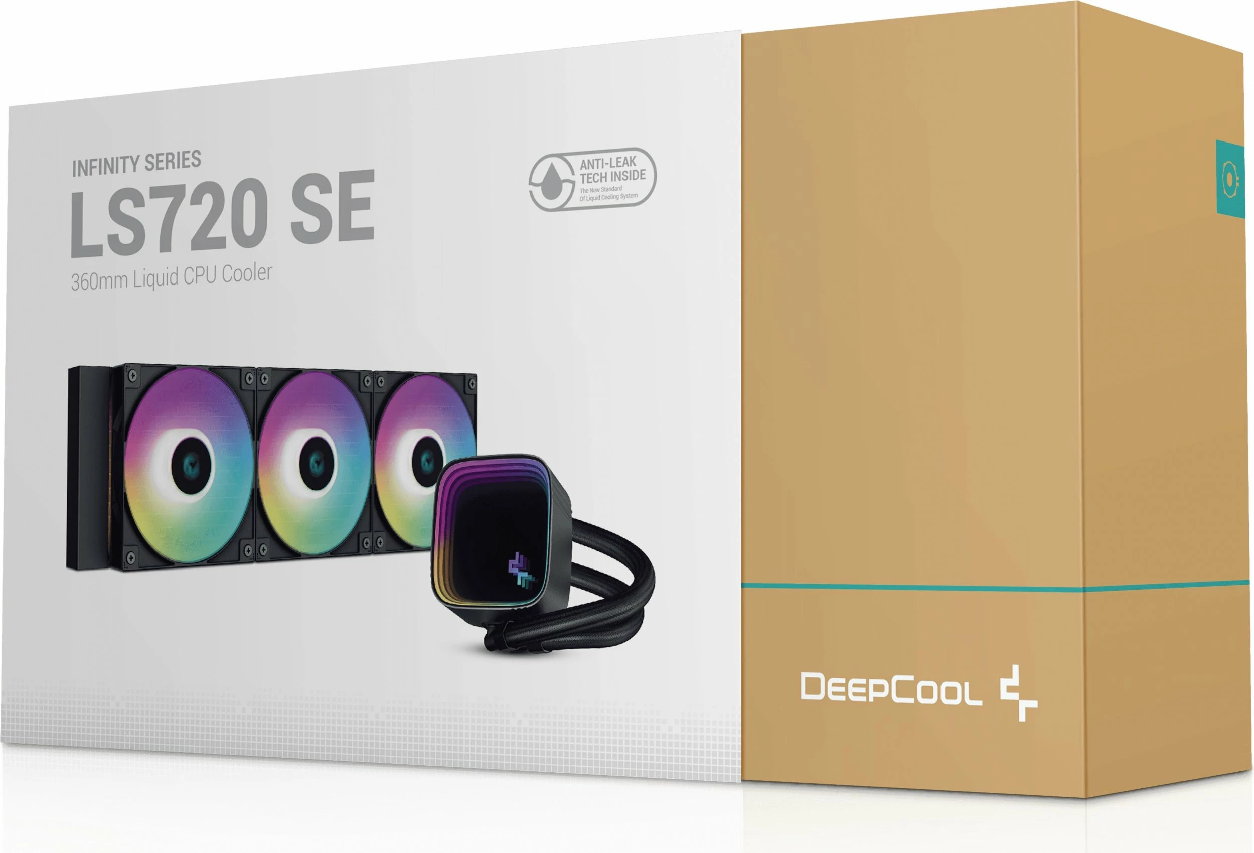 Ftohës uji AIO për CPU Deepcool LS720 SE 360mm ARGB, i zi