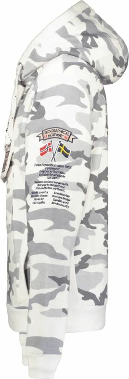 Duks për meshkuj Geographical Norway GYMCLASS MEN CAMO 100, gri ushtarake