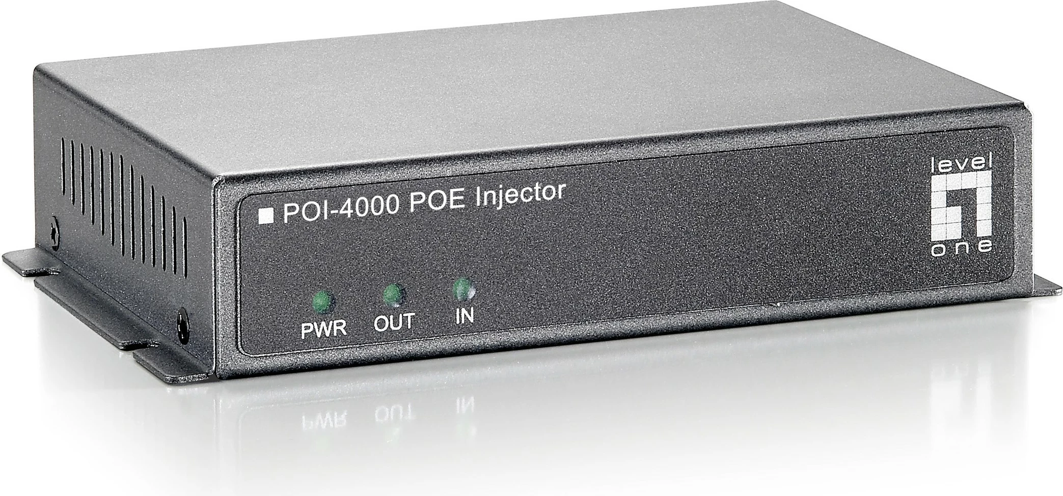 PoE Injector LevelOne POI-4000, 56W, Fast Ethernet, Gri