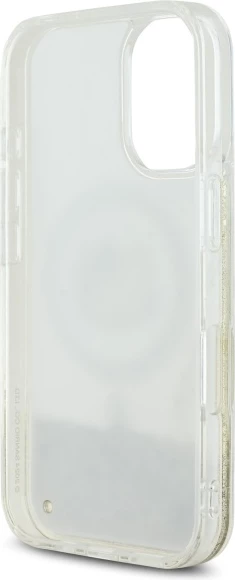 Mbështjellës Hello Kitty Liquid Glitter Fever MagSafe për iPhone 16, Gold
