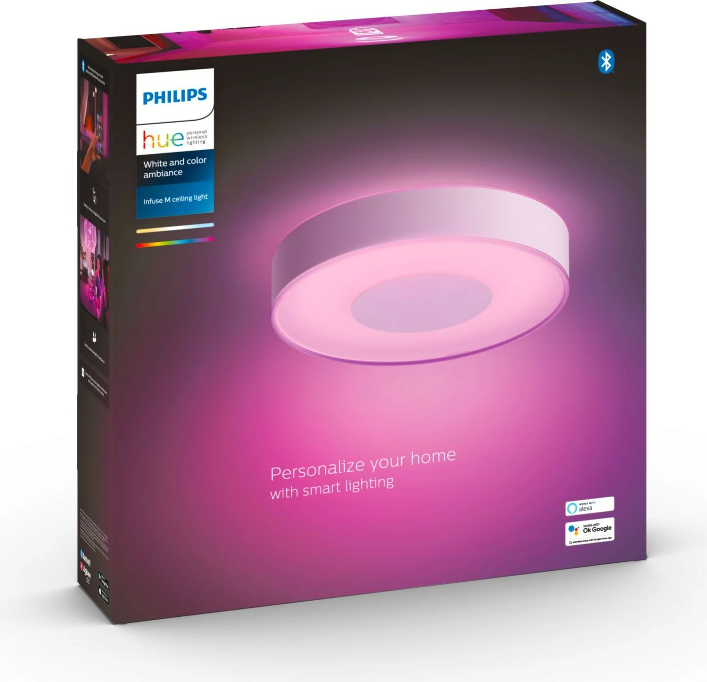 Dritë tavani Philips Hue Infuse, LED, Bluetooth, e bardhë