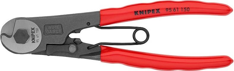 Prerës kabllosh Knipex 95 61 150, 150mm, dorezë plastike, ngjyrë e kuqe