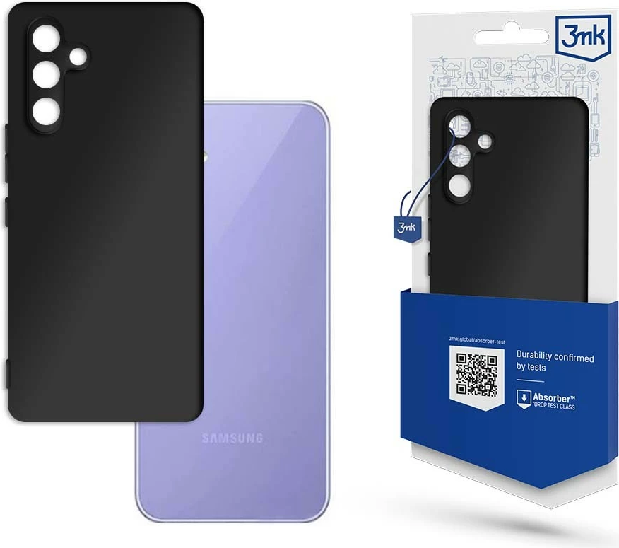 Mbështjellës 3MK Matt Case për Samsung A54 5G A546, TPU, i zi