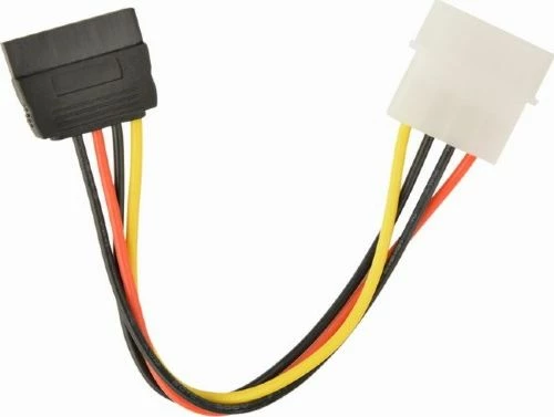Kabllo adapter energjie Gembird CCSATAPS Molex në SATA 0.15 m, multicolor