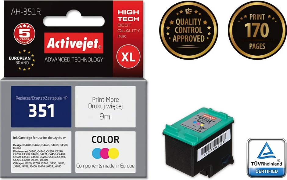 Ngjyrë zëvëndësuese Activejet AH-351R për printer HP