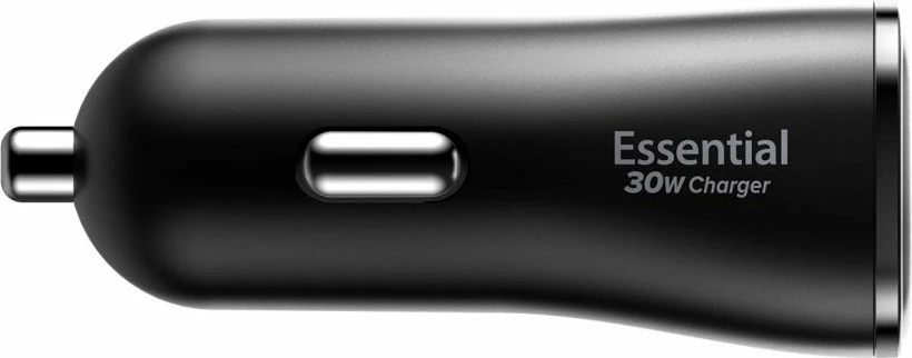 Karikues për veturë Spigen Essential EV302 30W, 2x USB-A, i zi, 1 copë