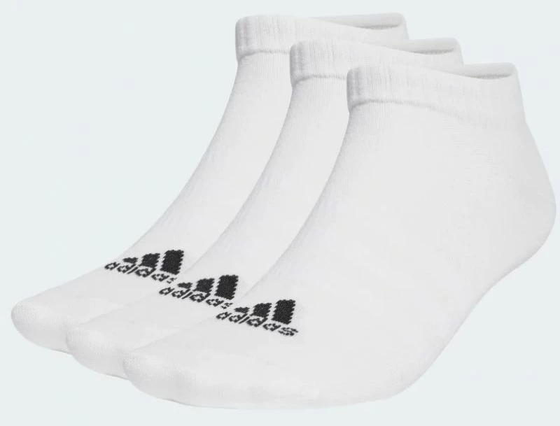 Çorape sportive të holla dhe të lehta adidas për meshkuj dhe femra, të bardha