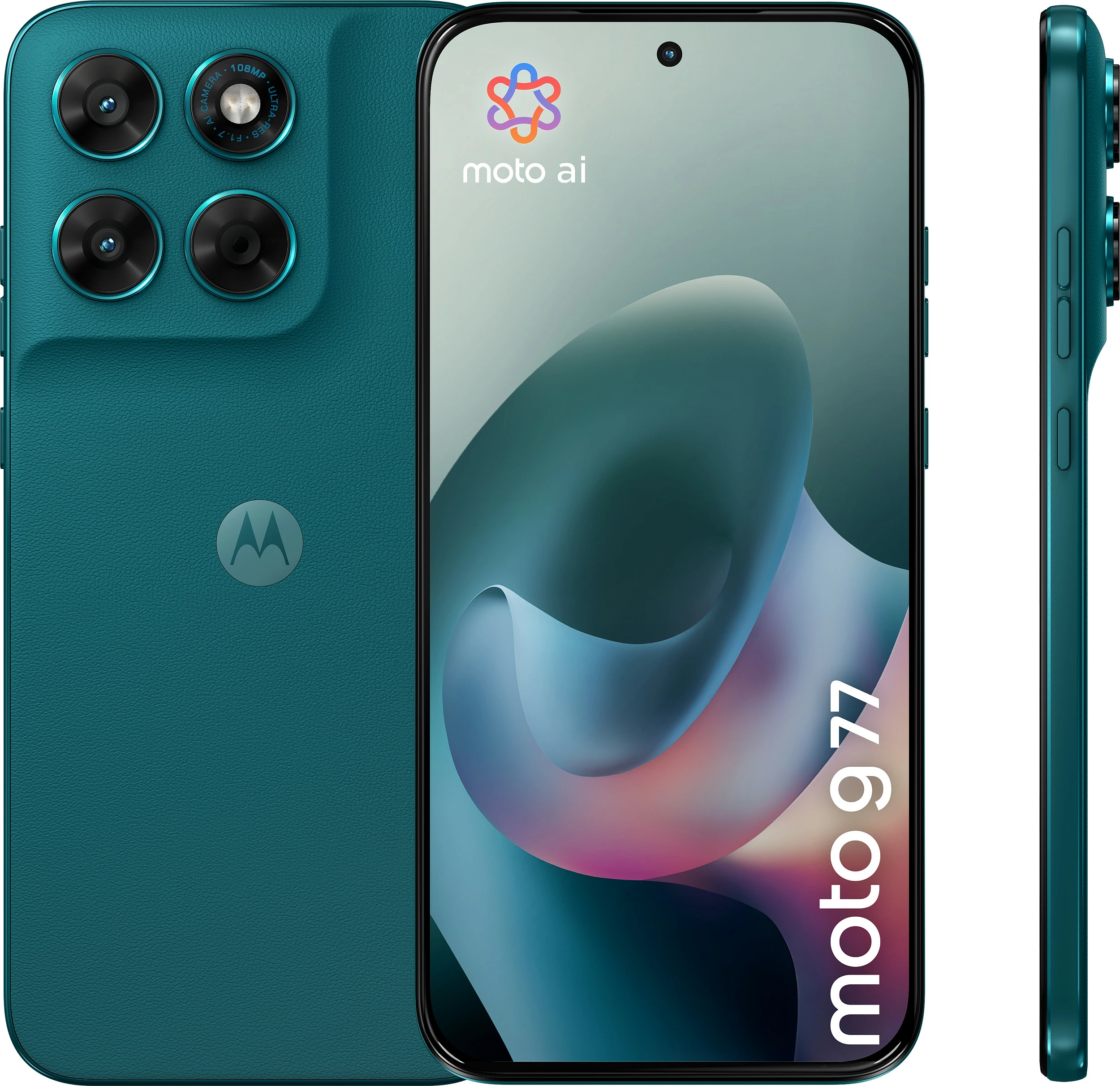 Celular Motorola moto g77, 8GB RAM 256GB, 6.8" AMOLED, 108MP, 5G, Green