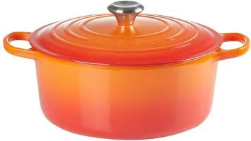 kaserollë e rrumbullakët gize, Le Creuset, 21177260902430, 26 cm, portokalli
