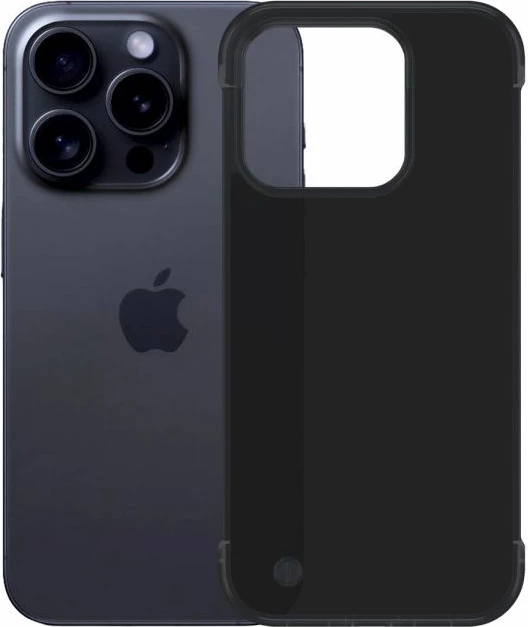 Kutí telefoni 3mk Just20g Matt për iPhone 15 Pro, e zezë