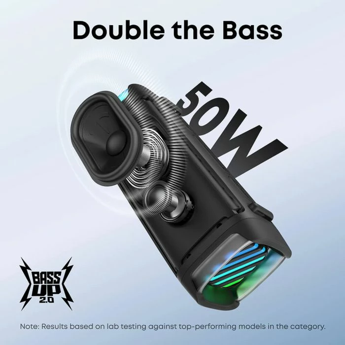 Altoparlant portativ Bluetooth Anker Soundcore Boom 3i 50W IP68 16-orë bateri, i zi