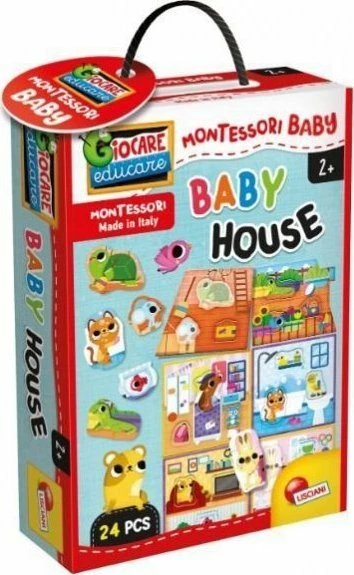 Lodër edukative, Lisciani Montessori Baby House, 24 copë