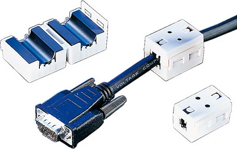 Filtër ferriti ROLINE 10 mm, klips për kabllo, i bardhë