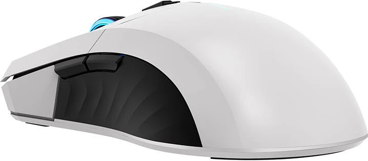 Maus wireless Thunderobot ML702, 8000 DPI, 6 butona, RGB, i bardhë