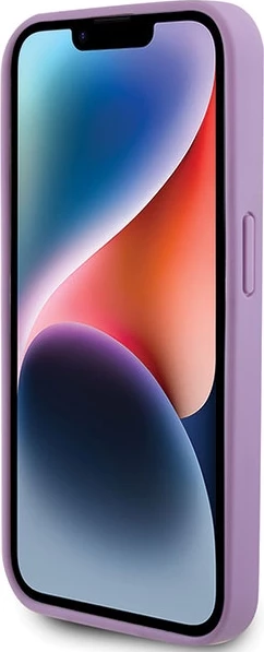 Mbështjellës Guess Leather 4G Stamped për iPhone 15 Pro Max, vjollcë