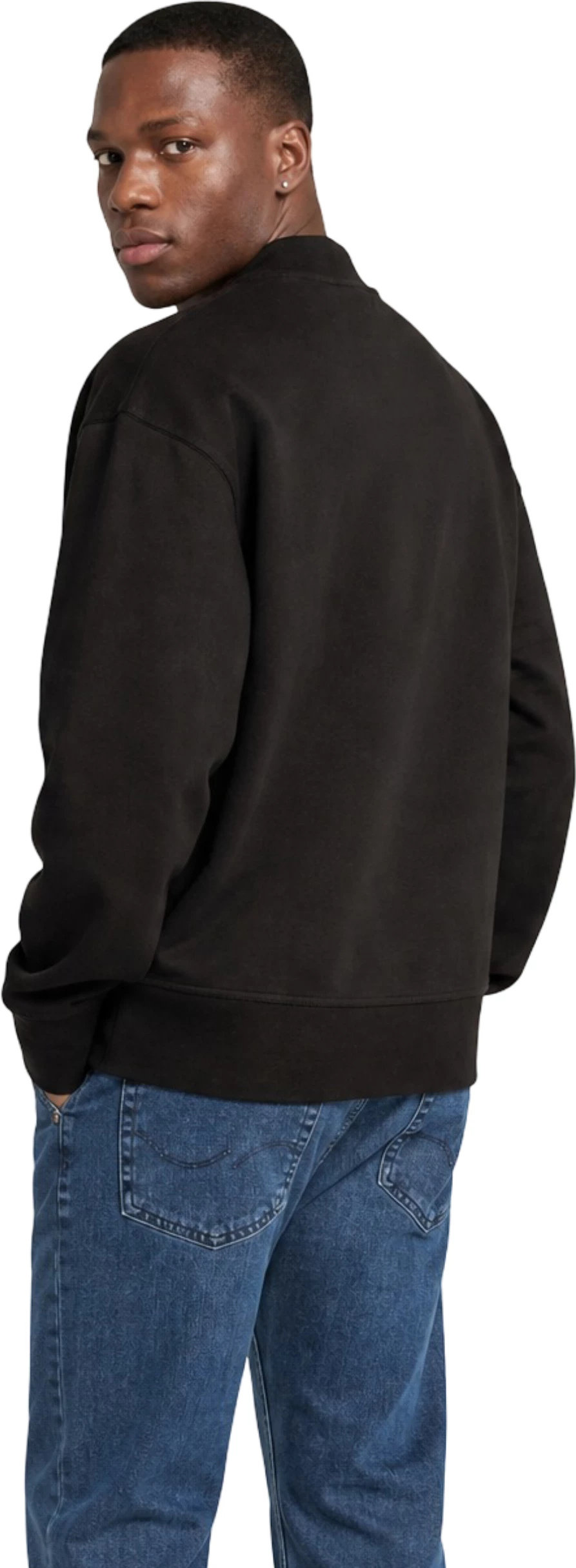 Duks për meshkuj Calvin Klein Jeans INTERLOCK CREW J30J326134, i zi [Madhësia: XXL]