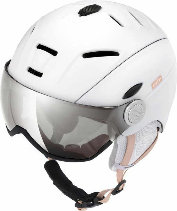 Helmetë skijimi Meteor Holo XL, e bardhë