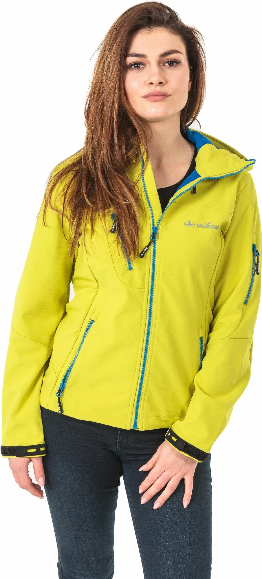 Xhaketë për femra Viking Eva 7007515S, softshell 4-way stretch, madhësia S, e verdhë