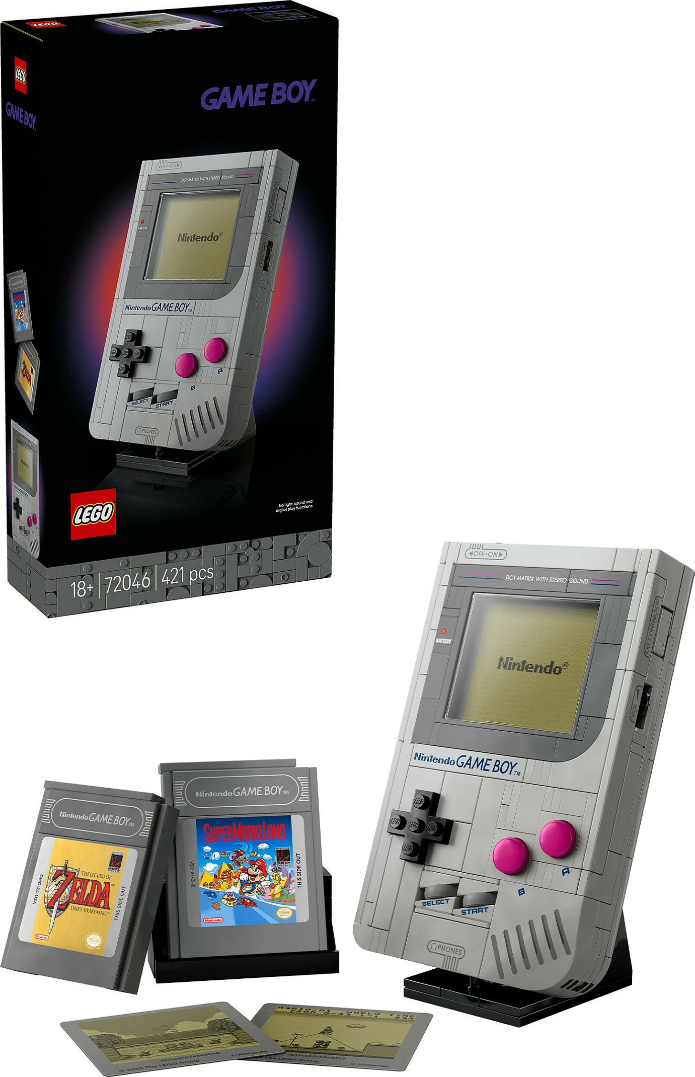 Set ndërtimi LEGO Super Mario Game Boy 72046, 421 pjesë, 18+, shumëngjyrësh