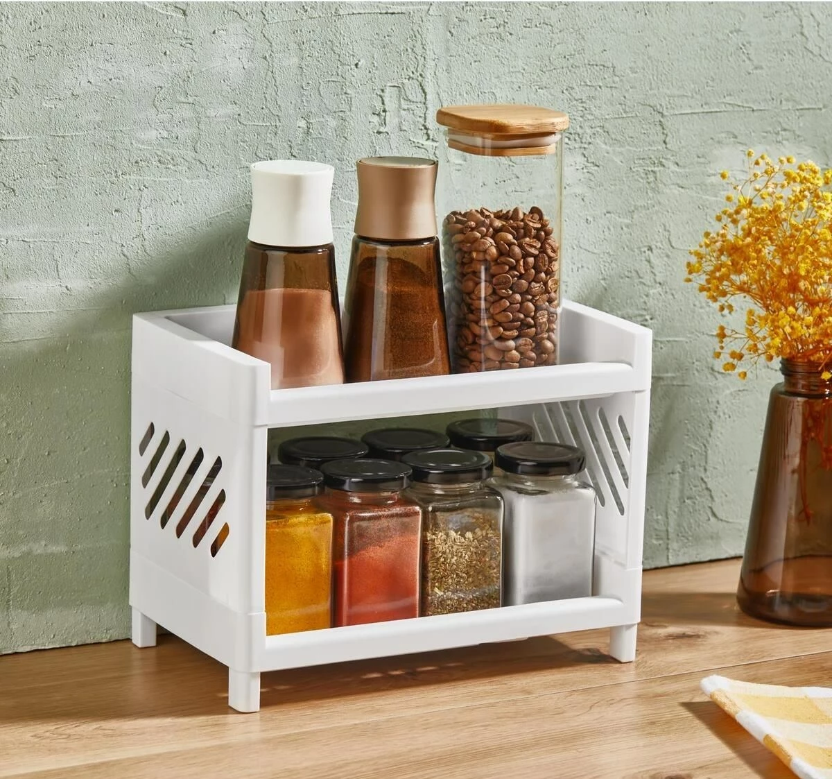 Organizues kuzhine Hermia, EM-2272, i bardhë, 14x24x20cm