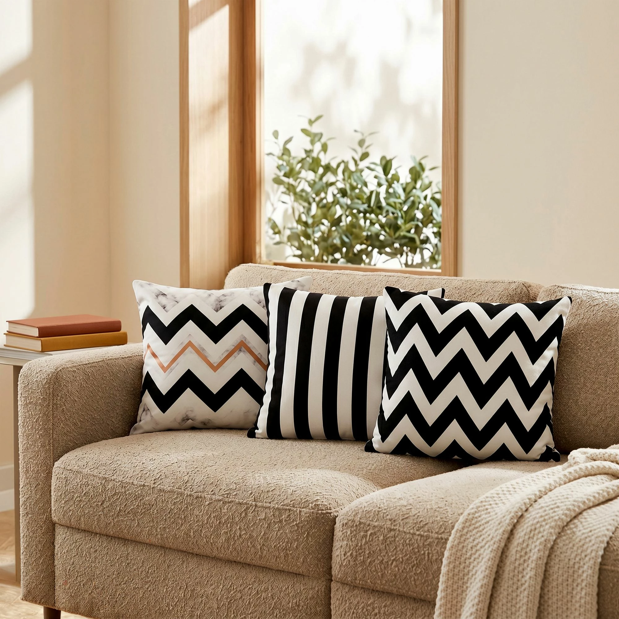 Set jastëkësh dekorativ (3 copë), Aberto Design, HMI-KIR-108