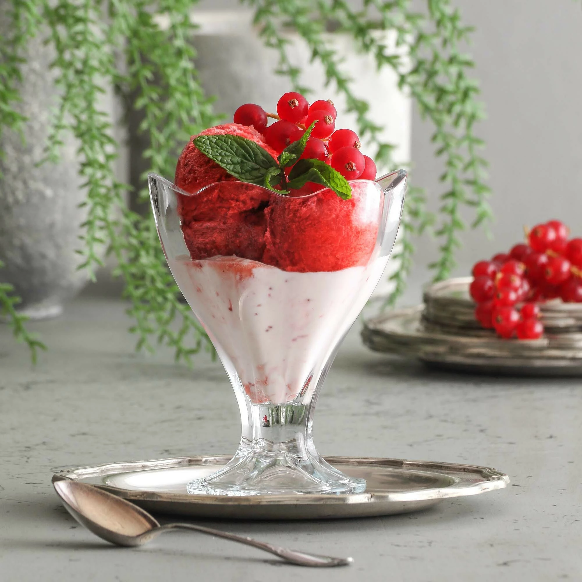 Tas deserti LAV Siena 250 ml, transparent, set 6 copë