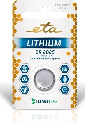 Bateri Eta Lithium CR2025