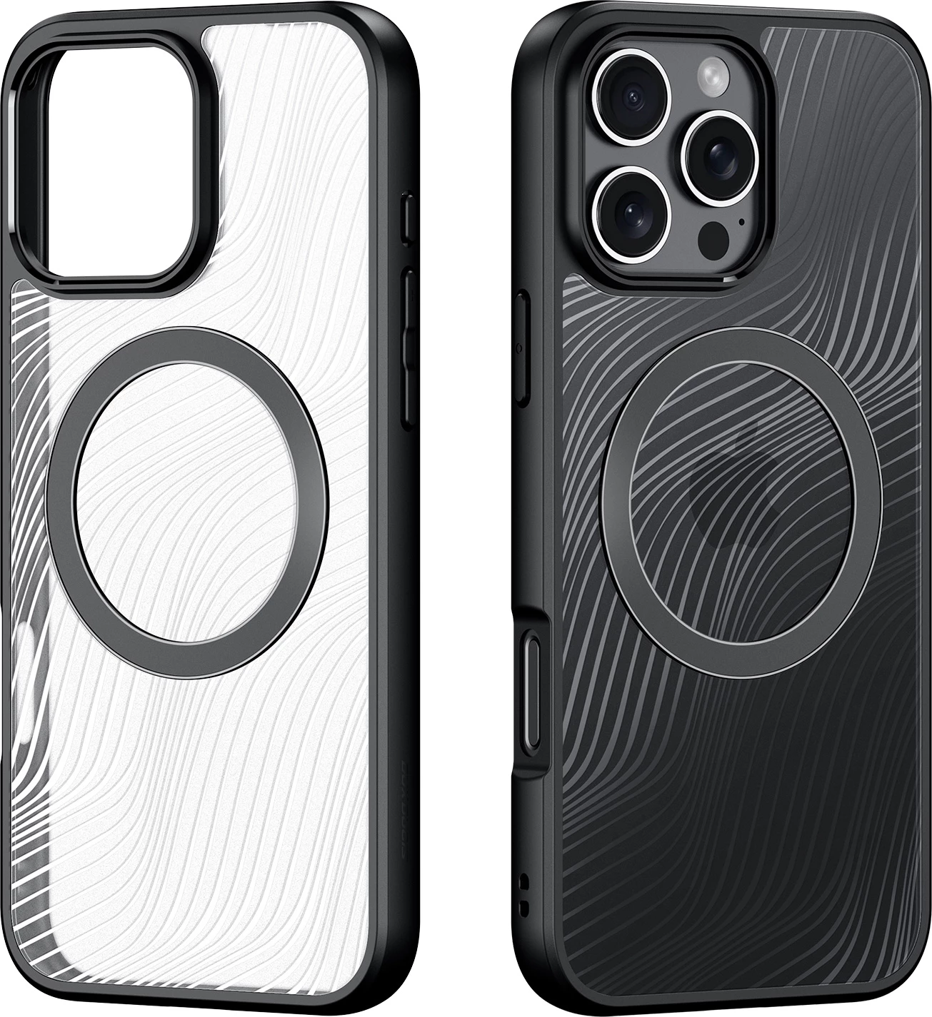 Mbështjellës Dux Ducis Aimo Mag për iPhone 16 Pro Max, MagSafe, i zi