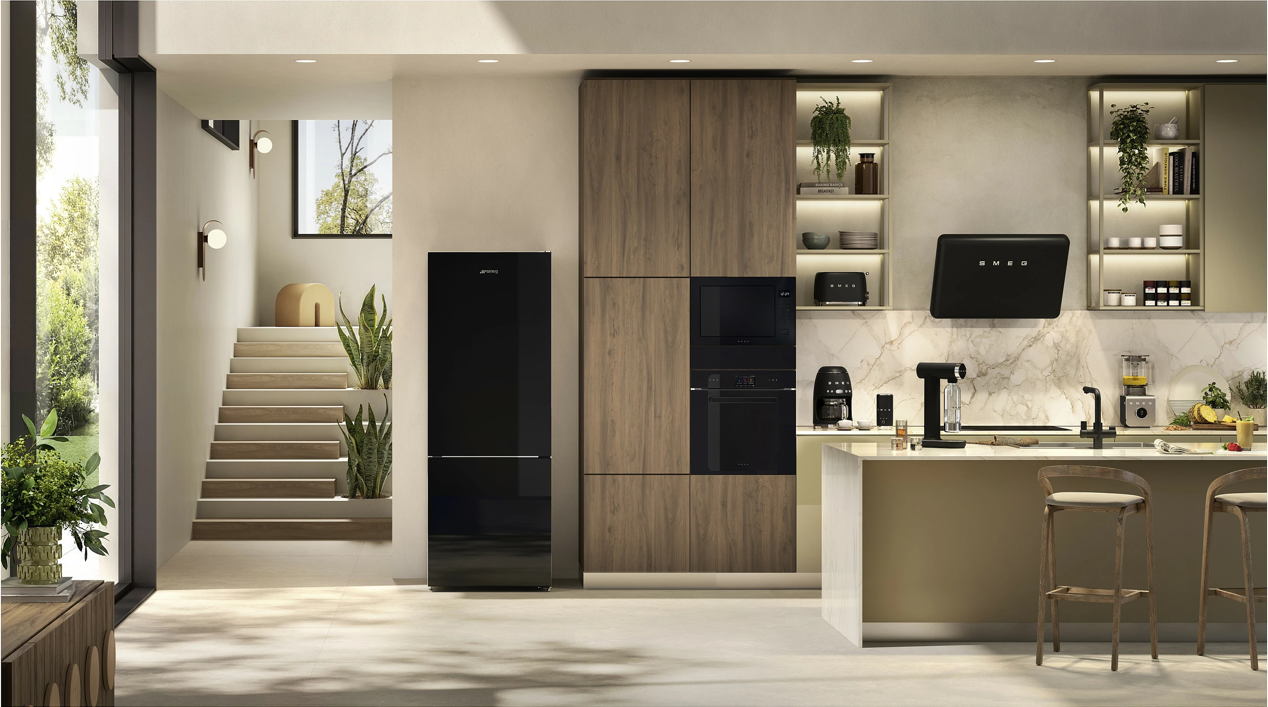 Toster Smeg TSF01BLMEU, i zi