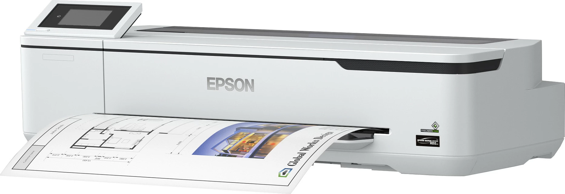 Printer i madh Epson SureColor SC-T3100N, format A1, Wi-Fi, ekran me prekje, i bardhë