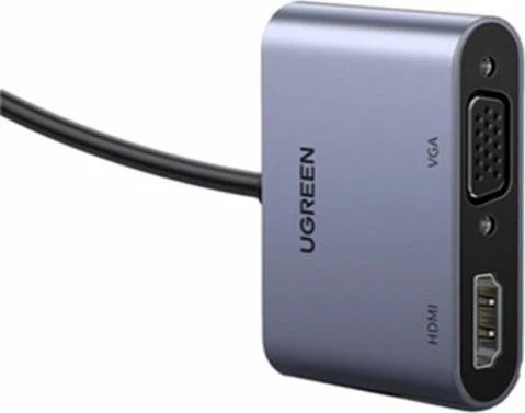 Adapter USB 3.0 në HDMI/VGA UGREEN 20518 1080p/60Hz, gri
