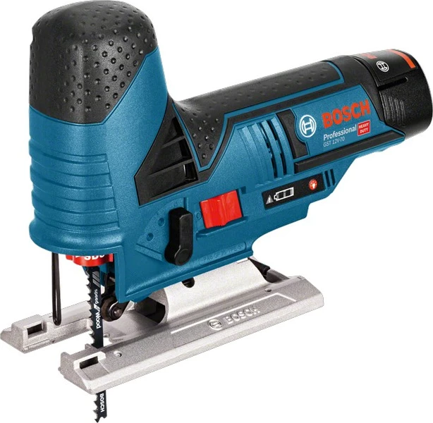 Sharrë elektrike Bosch GST 10.8 V-LI, pa kabllo, 2Ah, Li-Ion, zi/blu