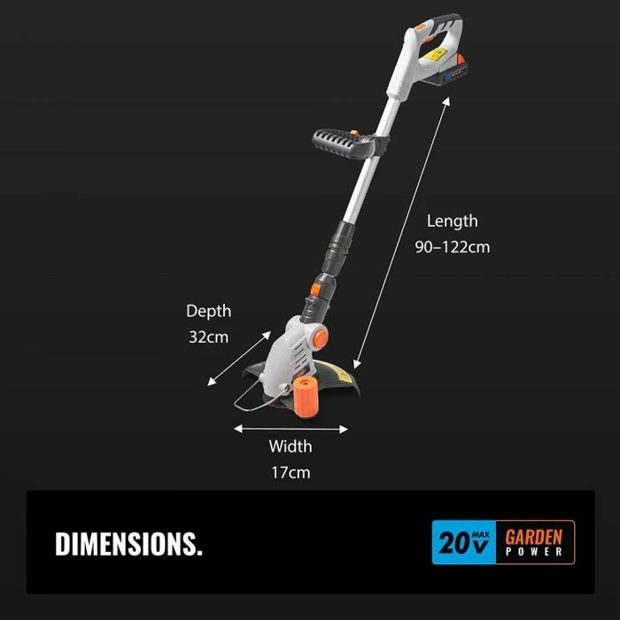 trimer bari pa kabllo VONHAUS Series G MPN 2500265, 20V MAX, diametër prerje 250 mm