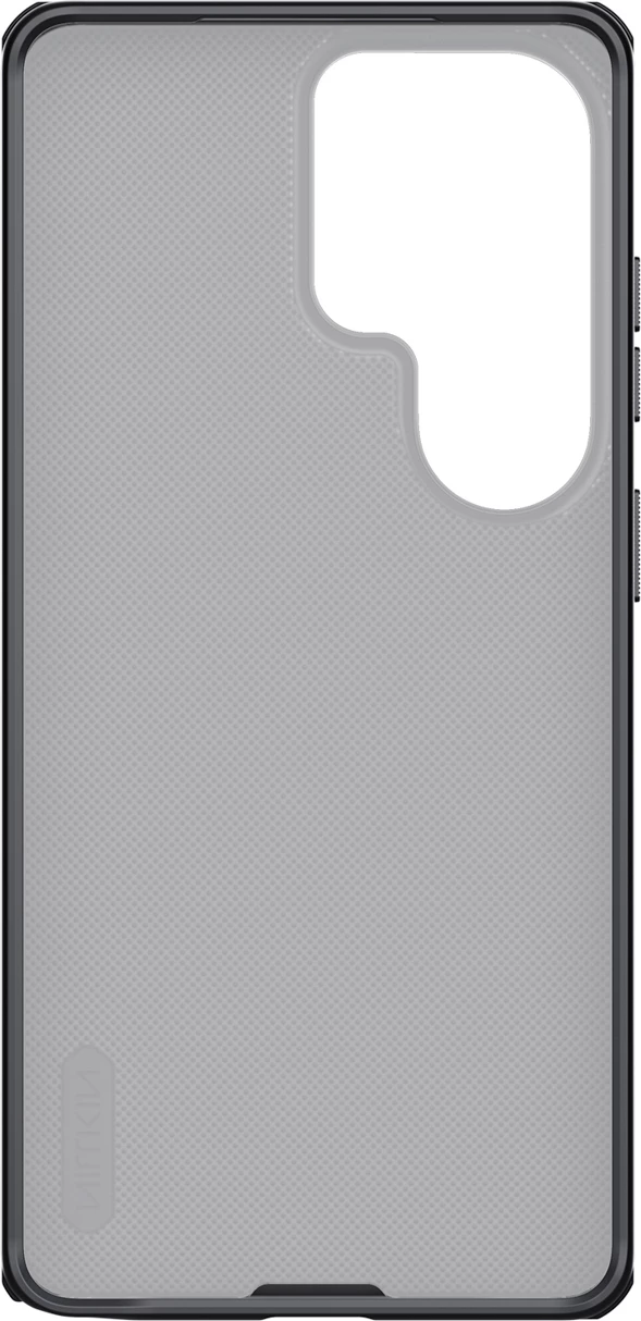 Mbështjellës Nillkin Super Frosted Shield Pro për Samsung Galaxy S26 Ultra, hibrid PC+TPU, finish mat, e zezë transluçente, në kuti