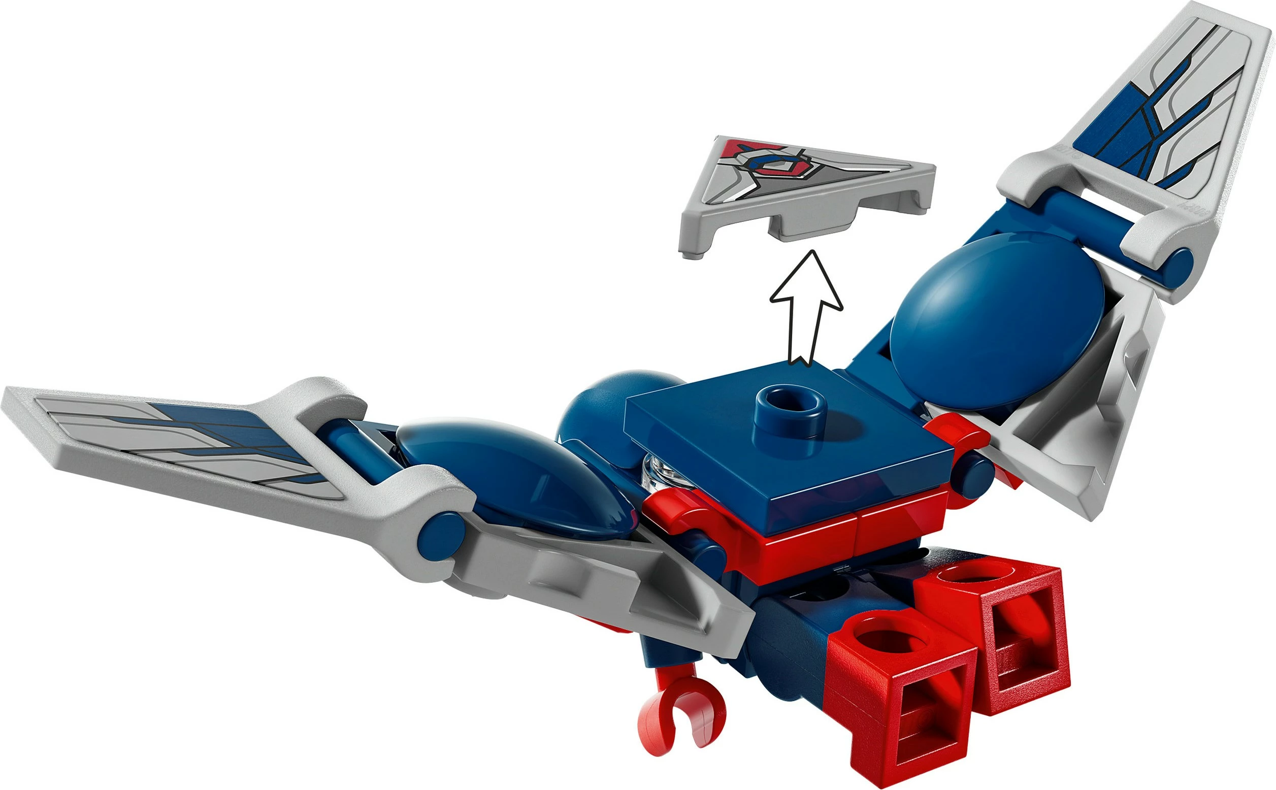 Set ndërtimi LEGO Marvel 76292 Captain America vs Red Hulk, shumëngjyrësh