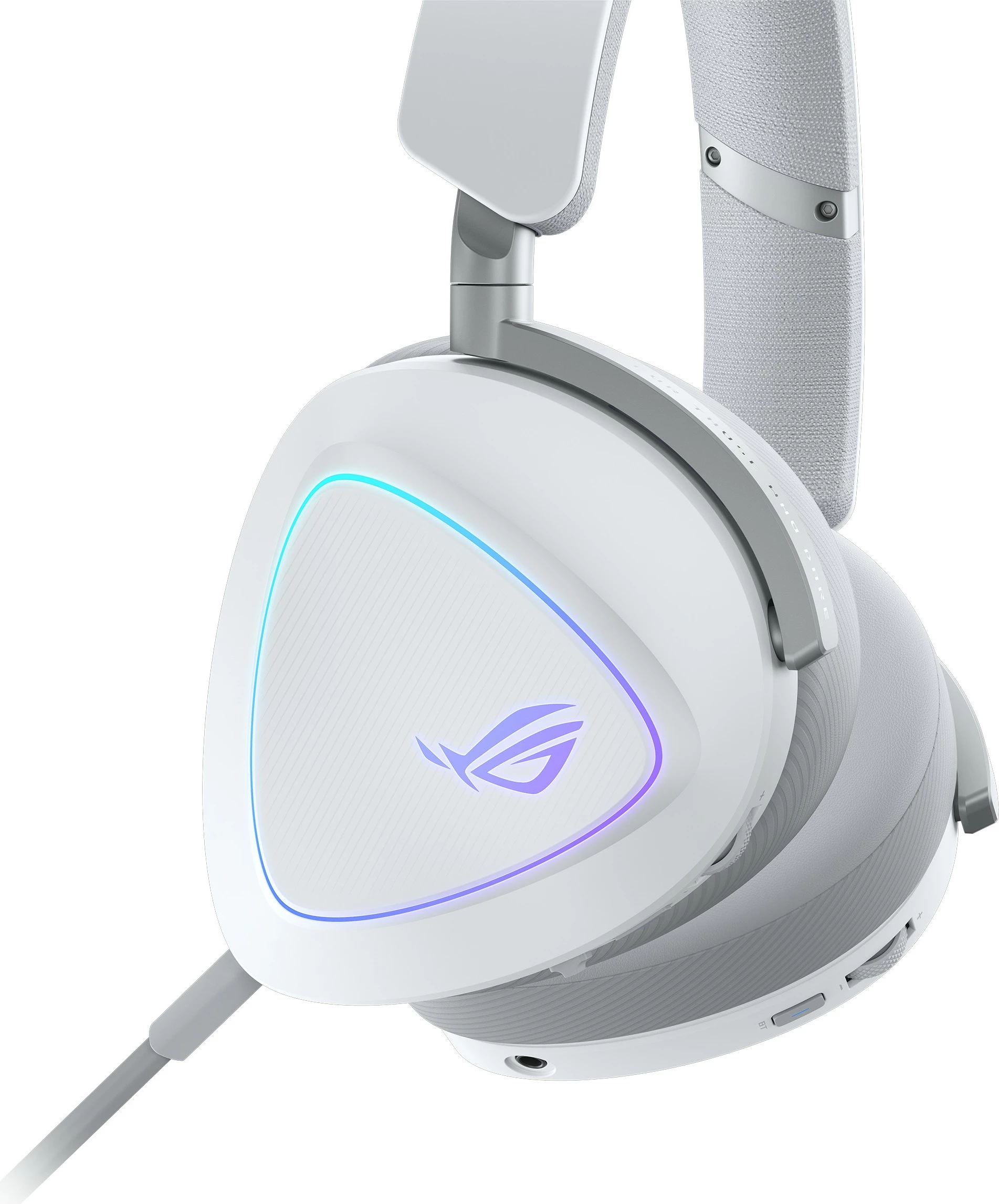 Kufje ASUS ROG Delta II, wireless, e bardhë 8