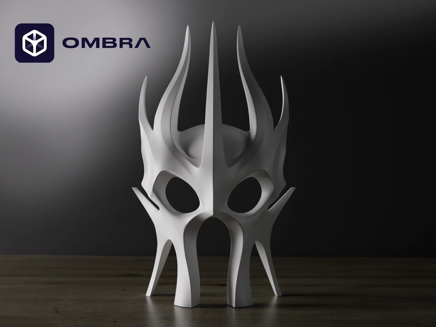 Maskë Dekorative, kreative dhe unike - e bardhë