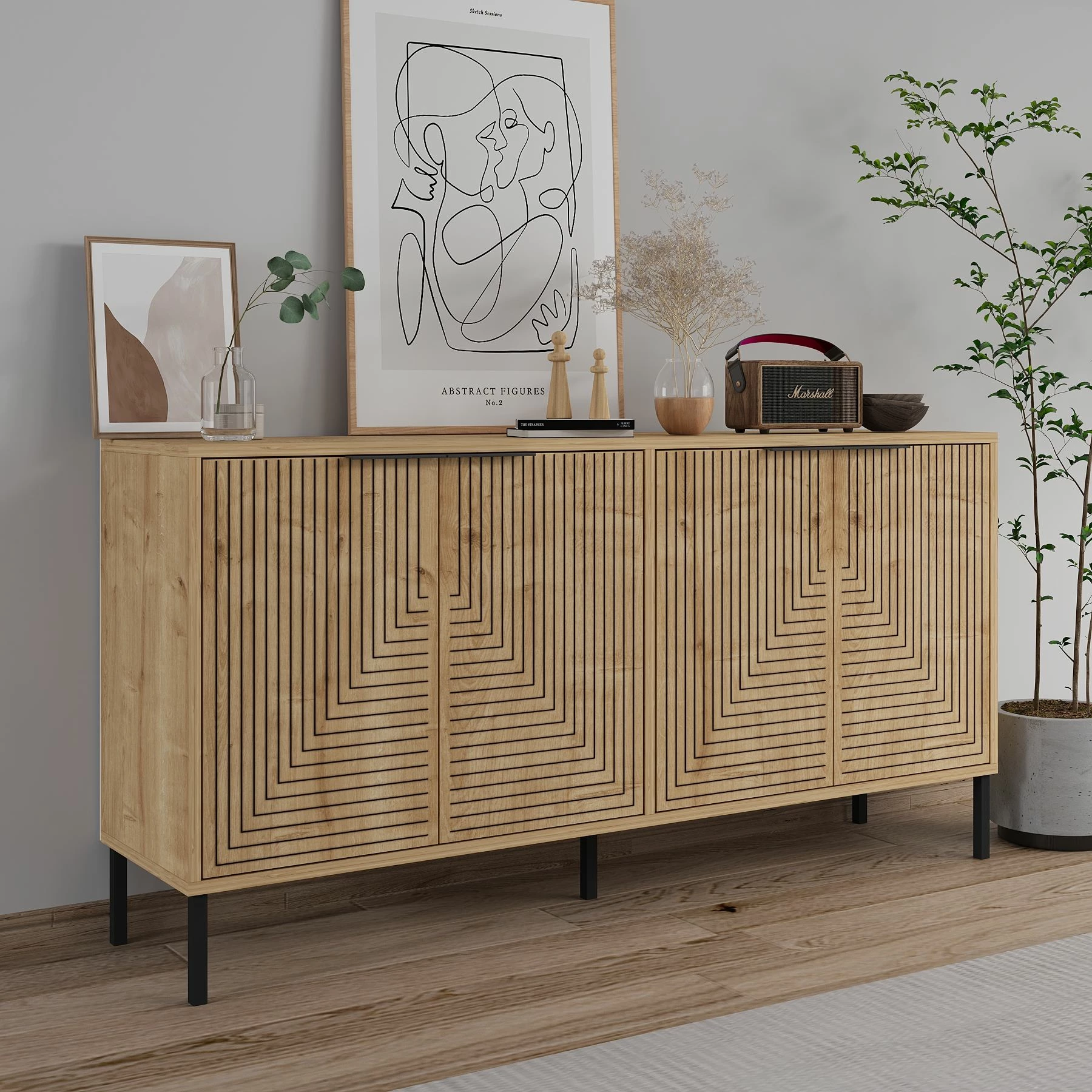 Konsol Sapphire Oak, Skye Decor, Lurea