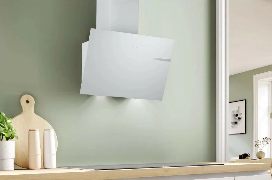 Aspirator kuzhine Bosch DWK65DK20, i bardhë, i integruar