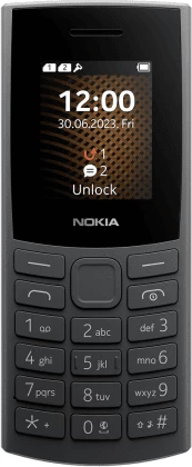 Celular me tasta Nokia 105 TA-1691 (2024) 2nd Gen, Dual SIM 4G, ekran 1.8", bateri 1450 mAh, USB-C, i zi