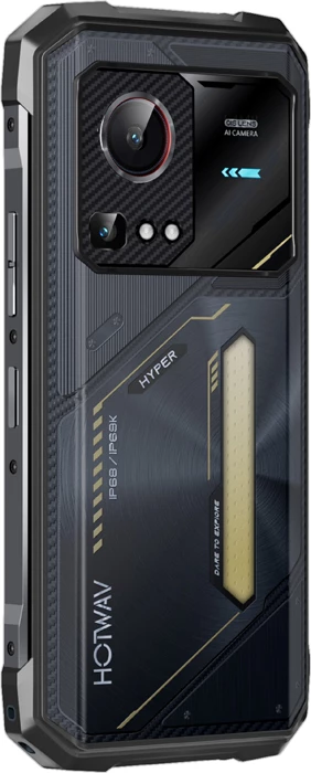 Celular HOTWAV Hyper 7S 5G 4GB RAM + 12GB virtual 256GB 6.6\" 120Hz 10800mAh IP68/IP69K e verdhë
