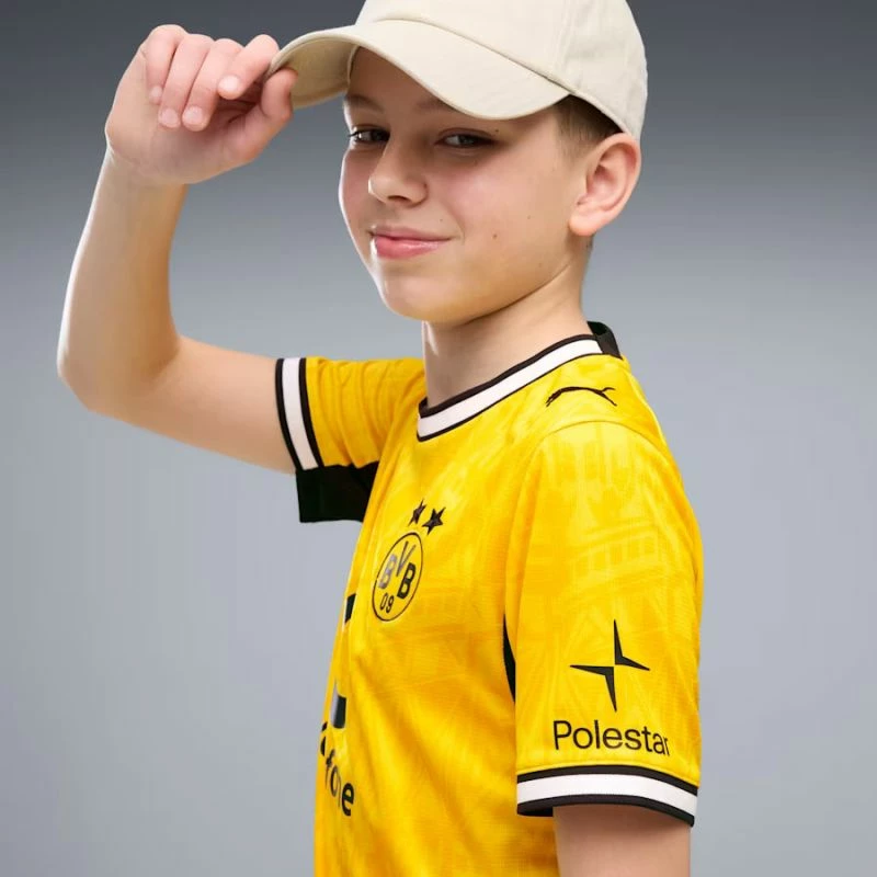 Fanellë futbolli për fëmijë Puma Borussia Dortmund Stadium Home 2026/27, junior [Madhësia: 164 cm]