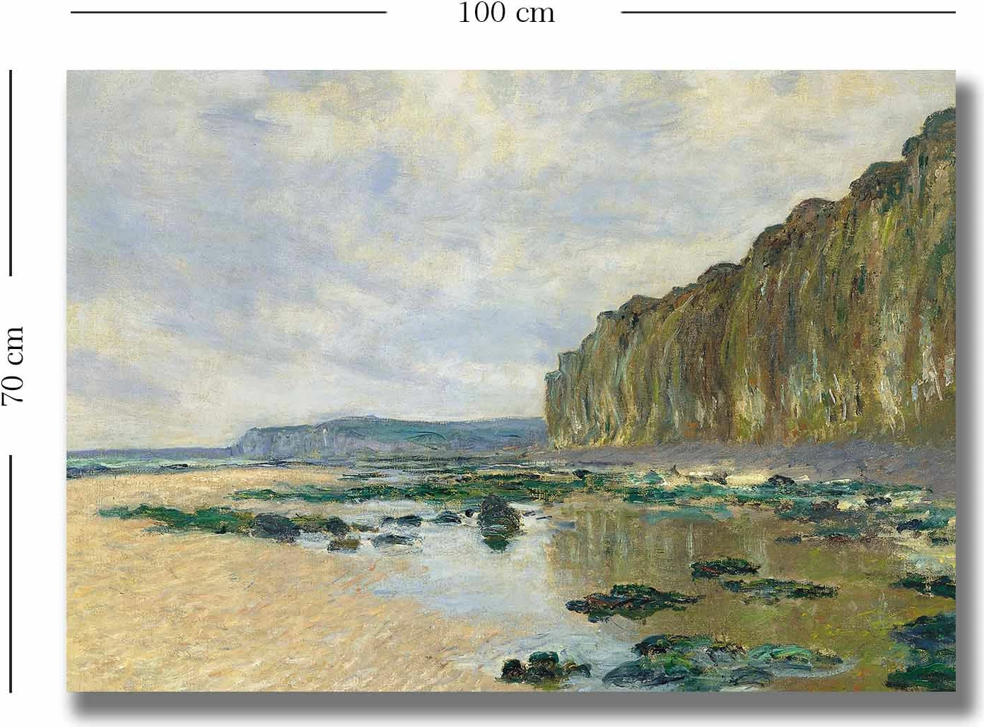 Pikturë dekorative në kanavacë, Monet, shumëngjyrëshe, 70x100cm
