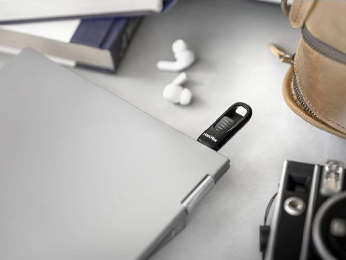 USB memorje SanDisk Ultra Slider SDCZ480-128G-G46 128GB USB-C USB 3.2 Gen 1 e zezë (1 copë)