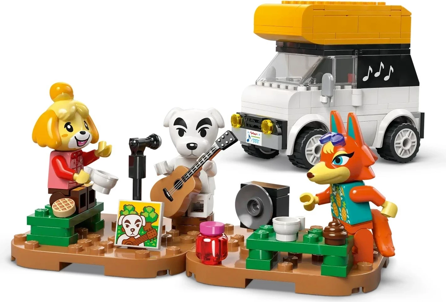 Set LEGO Animal Crossing 77052, K.K.'s Concert at the Plaza